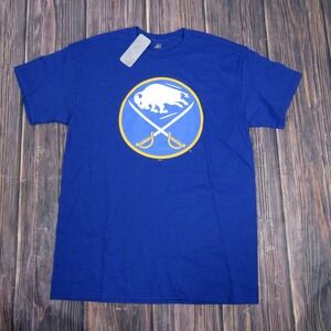 Buffalo Sabres Shirt Mens Medium Blue NHL Hockey Tee Official Licensed Product